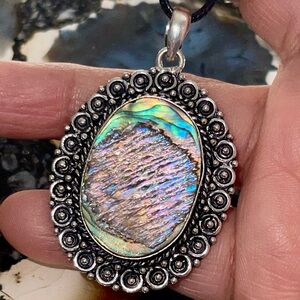 Abalone Shell Pendant 2”